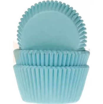Kuchyňská sůl Košíčky na cupcake, průměr 5 cm, 50 ks tyrkysová | HOUSE OF MARIE, HM4716
