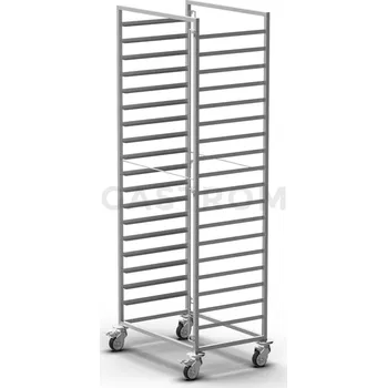 Kancelářský vozík Vozík na plechy 18x 600x400 mm, 726x495x1700 mm | UNOX, XTB0005