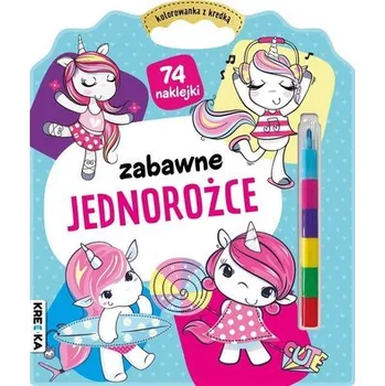 První čtění Kolorowanka z kredką. Zabawne jednorożce - praca zbiorowa