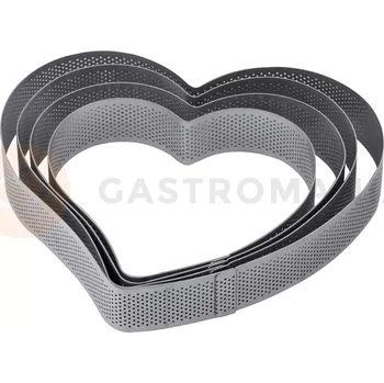 Výroba svíčky Cukrářská perforovaná forma na dorty - srdce - 21x22,5x3,5 cm | PAVONI, XF32