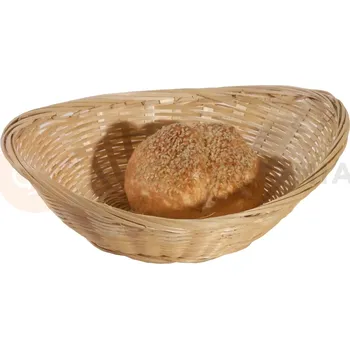Ratanový košík na pečivo, oválný 250x210x70 mm | CONTACTO, 4885/250