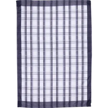 Utěrka Tegatex Utěrky egyptská bavlna - tradiční kárování tmavě šedá 50*70 cm