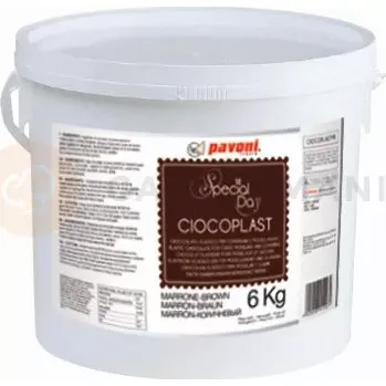 Výroba svíčky Čokoládová potahovací hmota - hnědá, 6 kg | PAVONI, CIOCOPLASTMR