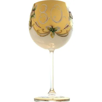Sklenice Výroční sklenička Natálie 80 let, Opál 570 ml