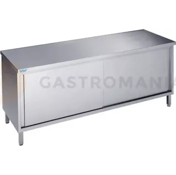 Příslušenství k židli Podstavec pracovního stolu 1600x700x850 mm, 2 posuvná dvířka, bez pracovní desky | RILLING, ASS 0716U 0000