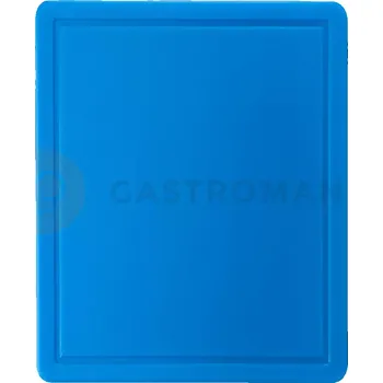 Granitový dřez Deska ke krájení s výřezem z modrého polypropylenu 32,5x26,5x1,2 cm | STALGAST, 341324