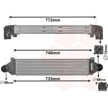 Motor automobilu Chladič turba VAN WEZEL 18004481