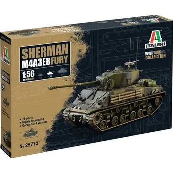 Plastikový model Italeri Model Kit tank 25772 - M4A3E8 Sherman "Fury" (1:56)