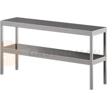 Nástavec na skříň Nerezový nádstavec na stůl, podvojný 900x400x600 mm | ASBER, TS2-94
