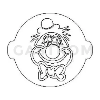 Čokoládová tyčinka Plastová šablona na zdobení, klaun - ACC069 | SILIKOMART, 70.023.99.0060