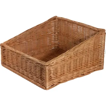 Proutěný košík na pečivo, zkosený 450x450 mm | CONTACTO, 4880/450