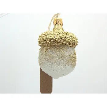 Vánoční ozdoba Vánoční ozdoba žalud zlacený 3,5x3,5cm