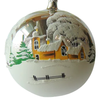 Vánoce Vánoční koule 15cm stříbrná