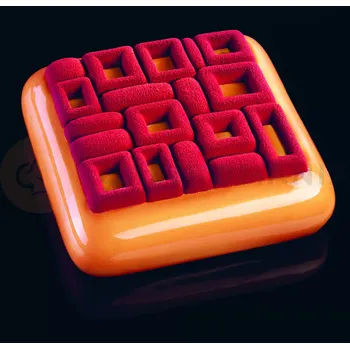 Kuchyňská sůl Silikonová forma na 3D dezert - 240x140 mm, 2 ks, 110x12 mm, 58 ml - TOP12S | PAVONI, Mini Maya