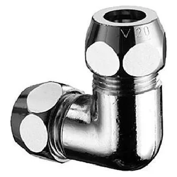 Schell Příslušenství - Rohové dvojité šroubení, chrom 064460699