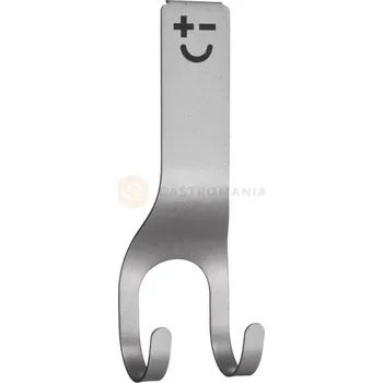 Dvojitý háček na magnetickou lištu, stříbrný | BISBELL, BMDOHCDUSL