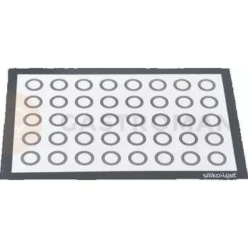 Výroba svíčky Silikonová podložka s vyznačenými kolečky na makronky 40x4,5 cm, 60x40 cm | SILIKOMART, Fiberglass