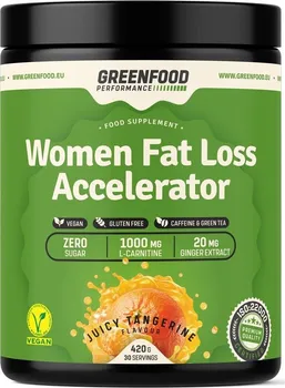 Spalovač tuku GreenFood Nutrition Women Fat Loss Accelerator 420 g mandarinka