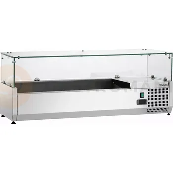 Chladící nástavec z nerezové oceli, skleněné víko, 3x GN1/3 + 1x GN1/2, 1200x395x459 mm | BARTSCHER, GL3-1201