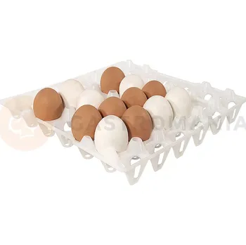 Nádoba na led Tác na vajíčka z polyethylenu, 300x300x50 mm, bílá | CONTACTO, 8034/030