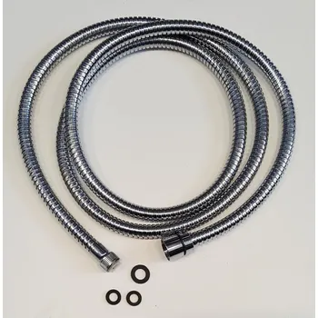 Sprchová hadice Sapho Sprchová hadice k bateriím na okraj vany, F1/2“ – F3/8", 200cm, chrom, NDFL108CR