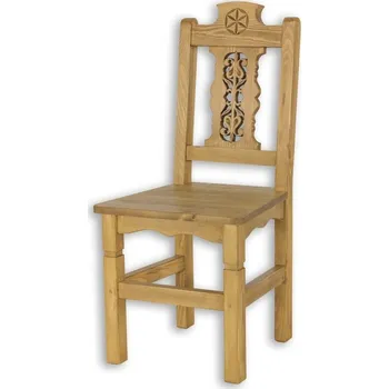 Jídelní židle Rustikální jídelní židle CORDOBA SIL24 Barevné provedení: Bezbarvý vosk K09