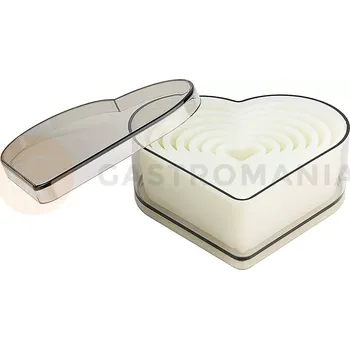 Výroba svíčky Vykrajovátka 7 ks, srdce 22 x 18 - 110 x 95 mm | CONTACTO, 1228/007