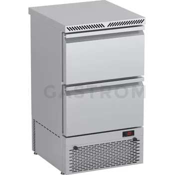 Kompaktní chladící stůl s agregátem a šuplíky 500x530x890 mm | DORA METAL, DM-S-94043.2