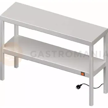 Nástavec na skříň Nástavba dvoupatrová na stůl vyhřívaný 1000x300x700 mm | STALGAST, 982223100