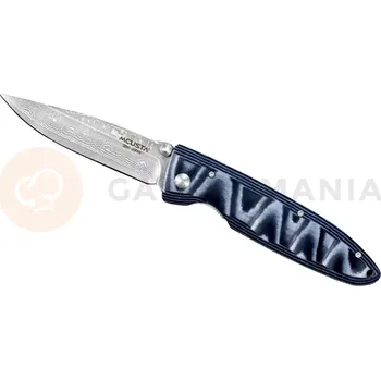 Kuchyňský nůž Skládací nůž, 8,5 cm | MCUSTA, Classic Wave Blue Micarta Damascus
