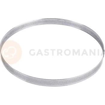 Nerezový dřez Nerezový, perforovaný, cukrářský ráfek s průměrem 260 mm | CONTACTO, 676/260