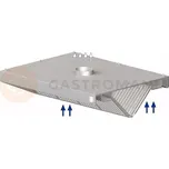 Nerezová závěsná šikmá digestoř 2300x2400x450 mm | STALGAST, 9821124230