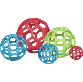 Hračka pro psa JW Hol-EE děrovaný míč - mix barev - 13cm Large Modrá
