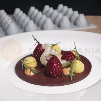 Kuchyňská sůl Silikonová forma na předkrmy, 35x malina 24x27 mm, 7 ml, 300x175 mm - GG017S | PAVONI, Berry