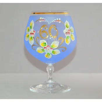 Sklenice Výroční sklenička Carmen 60 let modrá
