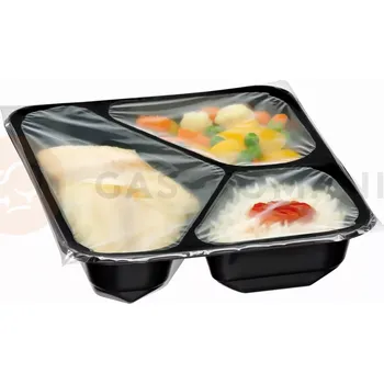 Dělená potrojná nádoba jednorázová na jídlo do rámu 300803, do ohřívače 23180 | BARTSCHER, 23180-3