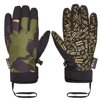 Lyžařské rukavice PLANKS high times pipe british camo velikost L