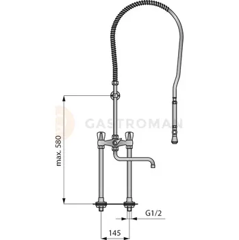 Záložní baterie Ramínko baterie se sprchou | LOZAMET, LO362