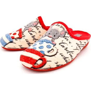 Dámské pantofle Dámské pantofle IE5352066 SHOESY béžové Barva: béžová, Velikost: 36