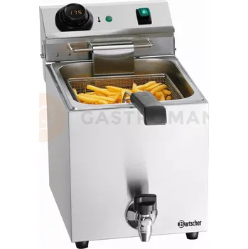 Gastro oděv Fritéza, nastavitelná digitálním knoflíkem, 5,5 l, 285x610x386 mm | BARTSCHER, MDI SNACK III Plus