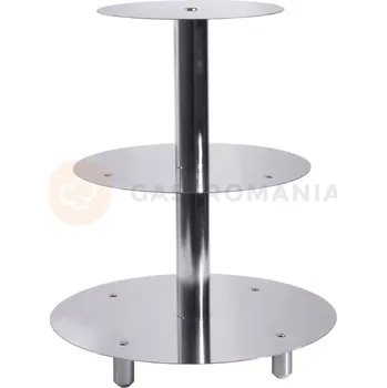 Stojan na sedlo Etažér 3-4 patrová na svatební dort 200x260x320x390 mm | CONTACTO, 3236/003