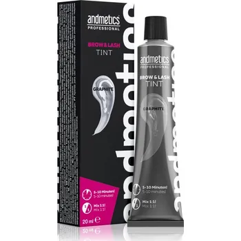 Barva na řasy a obočí andmetics Professional Brow & Lash Tint barva na obočí a řasy 20 ml