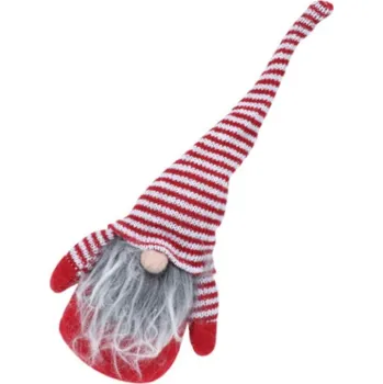 Vánoční dekorace Vánoční skřítek elf gnome dekorace 30 cm červený