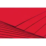 Tvrdý kreativní papír červený A4 - 300g