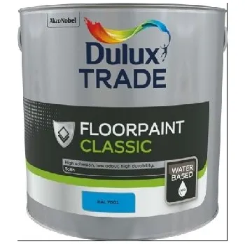 barva na beton Dulux Trade Floorpaint Classic 6kg RAL 9016 - bílá