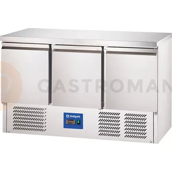 Chladící stůl 3 dveřový, agregát dole, 368 l | STALGAST, 832039