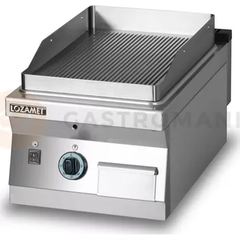 Kuchyňský gril Grilovací deska plynová, vroubkovaná, 4 kW, 400x700x280 mm | LOZAMET, L700.GPG400R