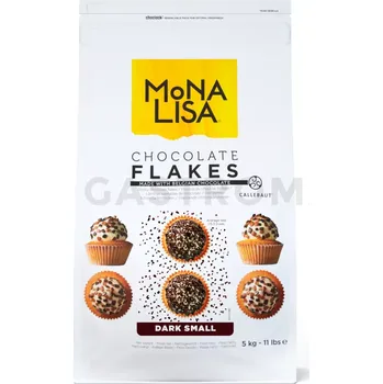 Výroba svíčky Vločky z hořké čokolády pro dekoraci, 1,5 - 2,7 mm, 5 kg balení | MONA LISA, CHD-SP-4Z4-E0-U72