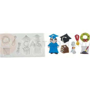 Kuchyňská sůl Forma na cukrovou hmotu SLK 1013 - absolvent, 170x90x15 mm | SILIKOMART, SlK1000 Graduation Day