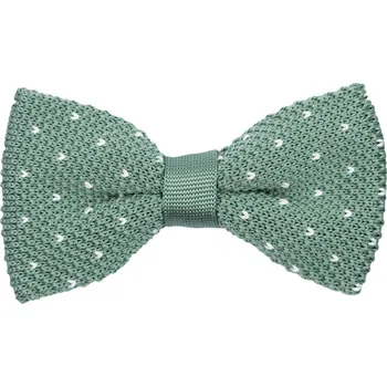 Motýlek Bubibubi Zelený pletený motýlek se vzorem